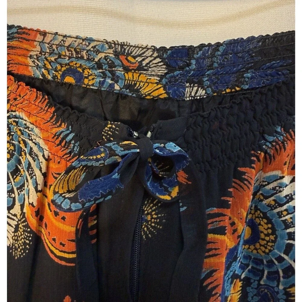 VTG 70s Franck Olivier Paris Pilazzo Wide Leg Pants 42 Boho MOD Hippie